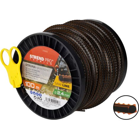 Mähfaden SawLine, 2,4 mm, L-100 m, gezahnt