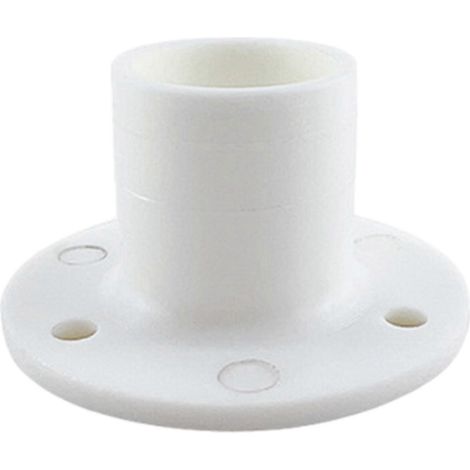Siphon de sol pour salle de bain/WC, blanc, sans couvercle, 22 mm / 25 mm (1/5)