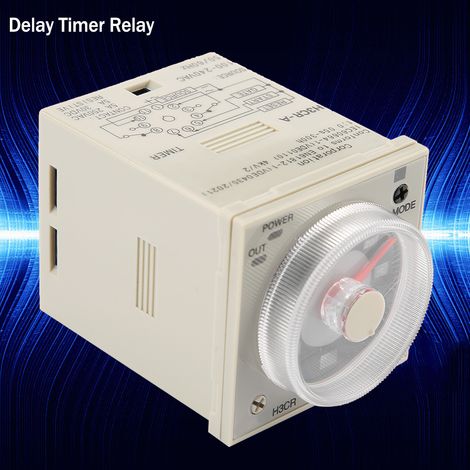 Relais temporisé H3CRA 0,5S à 300H réglable par bouton rotatif, minuterie 11 broches AC220V (1/5)