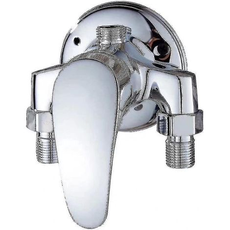 Thermostatische Duscharmatur für Warm- und Kaltwasser, thermostatische Armatur für Warmwasserbereiter (silber)