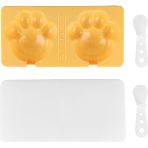 DIY-Eisform mit Stielen, Eiscreme- und Schokoladenherstellungsset, gelbes Küchengerät für Kinder und Erwachsene (1/5)