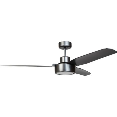 Ventilatore DC Cimio LED 22W Acciaio Titanio (1/5)