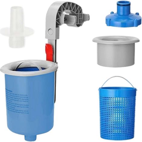 Écumoire automatique murale pour piscines hors sol, bleue. (1/4)