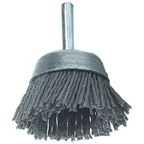 Lessmann 75 mm Nylon Cup Brush with 6 mm Shank, 1 Pack, Max 4,500 RPM (1/3)