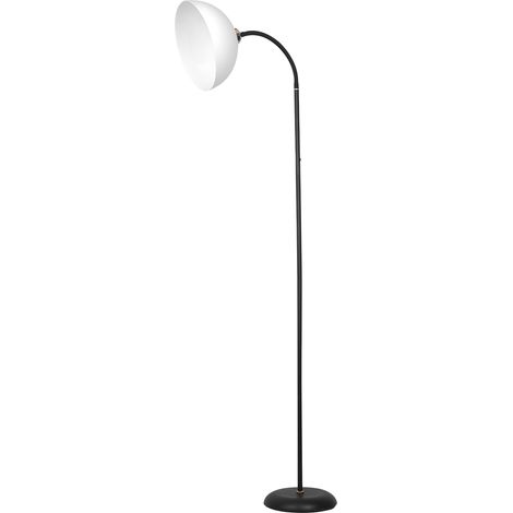 Lampada da terra Milagro ZACK 170cm nera/bianca E27 cupola (1/5)