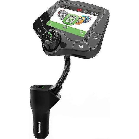 Émetteur FM Bluetooth G24 pour voiture - Lecteur MP3 intégré, affichage du titre du morceau, charge rapide QC3.0, lecture USB/carte SD/périphérique USB