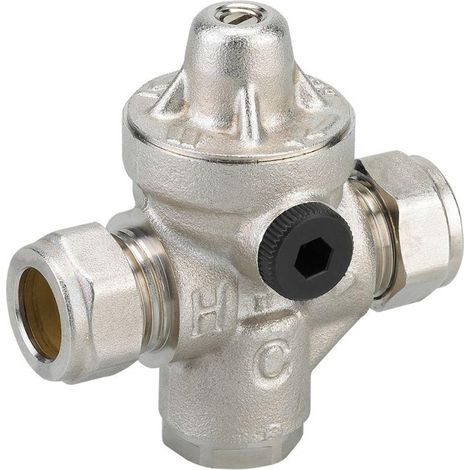 WattsRedufixdrukreduceerventiel instelbaar van 1.5 tot 5 bar15mm knelt.b.v. water (1/3)