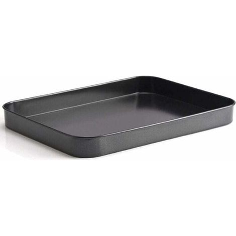 GABRIELLE Mini plaque de cuisson en acier inoxydable - Petit moule à four - Rectangulaire - Pour pâtisserie, cuisson et service - 24,6 x 18,8 x 2,3 cm (1/4)