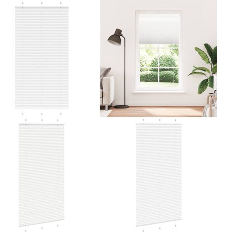 vidaXL Plissee Weiß 105x200 cm Stoffbreite 104,4 cm Polyester (1/5)