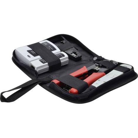 Digitus DN-94022 Kit attrezzi per rete nero grigio rosso (1/3)