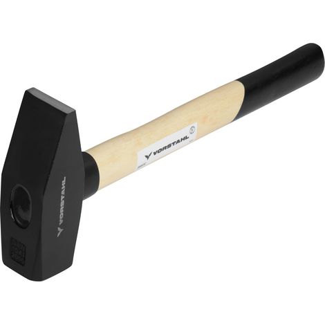 Marteau de serrurier en acier trempé, manche en bois, forgé  2 kg  Vorstahl (1/4)