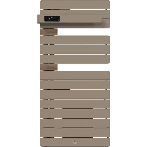 THERMOR - Sèche-serviettes connecté Allure 4 1500W Sable/Chêne Mat à gauche - 483318 (1/2)