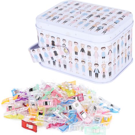 80 Pièces de Pinces à Ourlet DIY en Plastique Coloré pour Couture et Accessoires de Travaux Manuels (1/5)