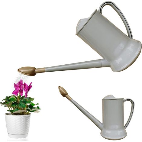 Arrosoir de 2 litres à Long Bec en Plastique arroseur détachable Plante arrosoir Vaporisateur d'eau léger Bouteille d'arrosage pour intérieur extérieur Jardin Maison Fleur bonsaï Plante(Gris) (1/5)