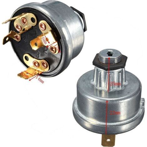 pair Contacteur d'allumage universel pour tracteur Convient a MASSEY FERGUSON JCB AS LUCAS 35670