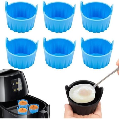 Moule Silicone Air Fryer - Noname - 6PCS - Réutilisable - Flexible - Antiadhésif (1/4)