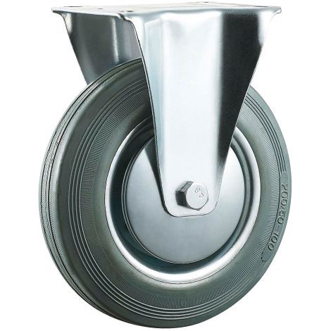 RUOTA PER CARRELLI ø mm 80 - piastra mm 105 x 85 - capacità kg 60