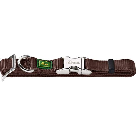 Hunter - Vario Collier de base avec fermoir de aluminium L collier 45-65 cm marron (1/5)