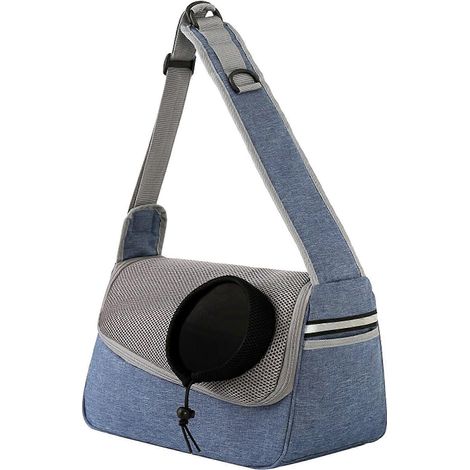 Sac de transport pour chien et chat, sac cationique respirant, pochette portable pour animaux, dimensions 20,8 x 35,8 x 18,8 cm, idéal pour voyager (1/4)