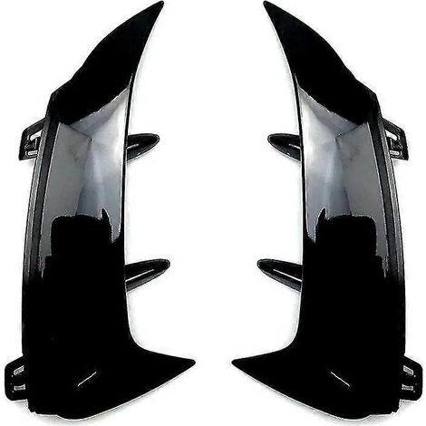 Heckstoßstangenspoiler mit seitlichem Canard-Lufteinlass für Mercedes-Benz A-Klasse W177 Schrägheckversion A180 A200 A220 AMG 2018–2023 – Zubehör – Schwarz glänzend