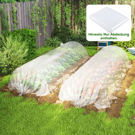 Telo di copertura in plastica per serra, telone per coprire le piante, resistente ai raggi UV, impermeabile, 7 x 8 m (1/5)