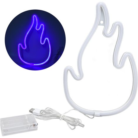 lumineuse néon flamme à double alimentation idéale pour la (1/5)