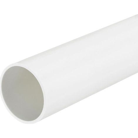 Tube Rigide en PVC Tube Rond 36mm ID 40mm OD 33cm de Long Blanc pour Manchon de Câble de Conduite d'Eau (1/5)