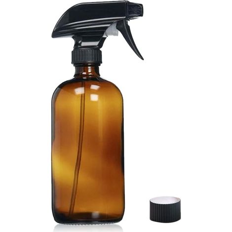 Sprühflasche, Braunglas, 500 ml, mit Sprühkopf, wiederverwendbar, für Pflanzen (1/5)
