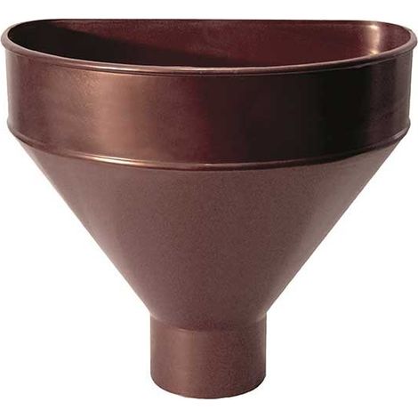 Raccoglitore monolitico in pvc per pluviali : Colore - Rame antico, Diametro - 80 (1/2)