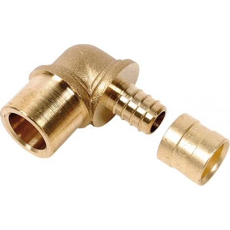 Coude PER à glissement adaptateur cuivre/PER Ø20 - cu18