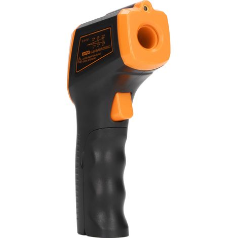 Pistolet infrarouge sans contact pour mesure de température industrielle, ABS, couleur orange (1/5)