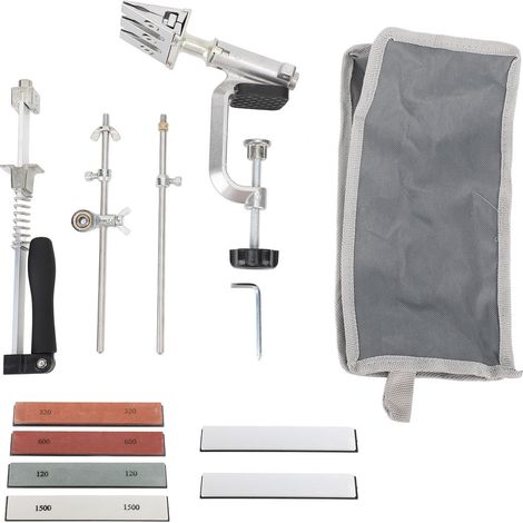 Lot fixe angle aiguiseur 120 à 8000 grains rotation basculant design haute efficacité kit affûtage couteau chef (1/5)