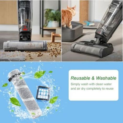 Pièces de rechange pour Bissell CrossWave OmniForce Edge 4076, 4087, 4000, 4006, 4007, 4008, 4017, 3912, 3999 aspirateur, (1/5)