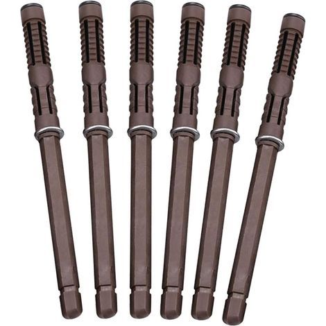 【Lot de 6】Support d'étagère flottante dissimulé Ø12x120 mm - Support invisible robuste, adapté aux étagères flottantes murales à monter soi-même. (1/5)