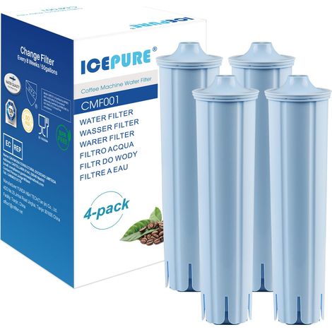 Filtre à eau pour machine à café, Compatible avec Blue/IMPRESSA/ENA/GIGA Séries, Cartouche filtrante Incompatible Smart+, 4 pièces (1/5)