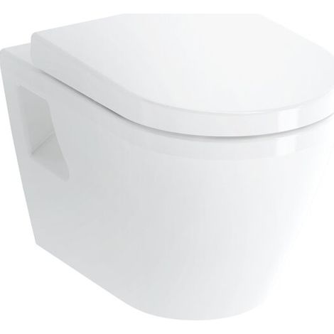 VITRA 7064B403-0075 Cuvette murale à chasse plate Integra sans bride
