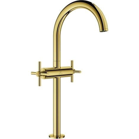 GROHE Grifo de lavabo monomando Atrio 21149 XL-Size maneta en cruz cool sunrise, 21149GL0
