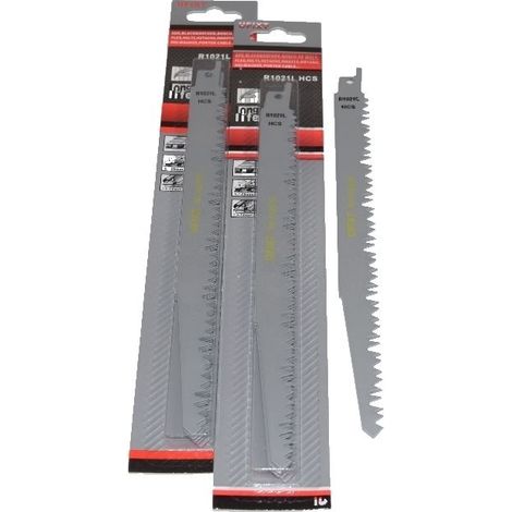 Reciprocating Sabre Saw Blades R1021L 240mm Long High Carbon Steel HCS 10 Pack (1/3)