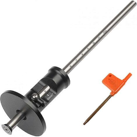 Calibre de marquage pour roues, règle de marquage pour le travail du bois, outil de mesure manuel (taille : 0-12 cm) (1/5)