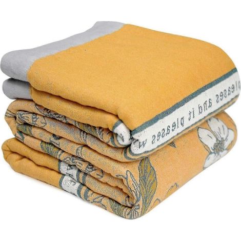Couverture en coton style bohème, couvre-lit double face, linge de lit, housse de canapé, drap-housse 150 x 200 cm (1/5)