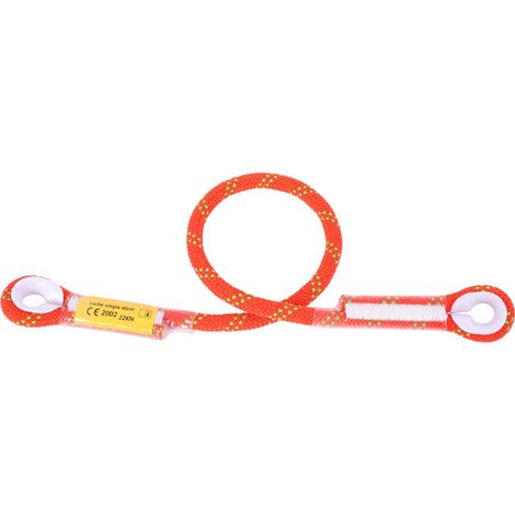 Corde de sécurité d'escalade et de survie en extérieur 60/120/150cm avec anneau porteur (Orange 150cm) (1/5)