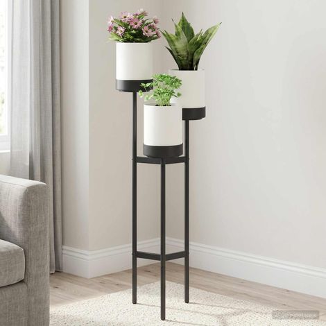 Supporto per Fiori Bianco 42 x 39,5 x 125 cm vidaXL (1/5)