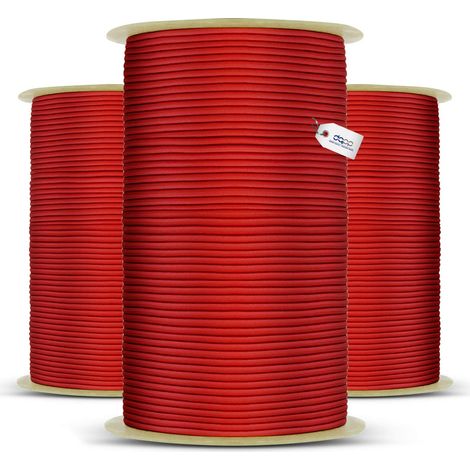 DQ-PP rotes Gummiseil - 6mm - 5m - Expander Gummischnur Elastiches Gummikordel Spannseil Planen Spangummi (1/5)