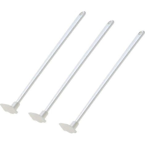 HONORNIC - Lot de 3 spatules longues en silicone pour bouteilles/boîtes à beurre, avec long manche.