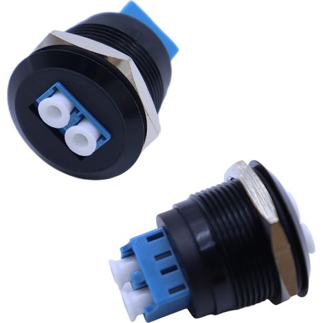 Adaptateur de coupleur fibre optique LC vers LC, connecteur à montage sur panneau pour plaques murales, panneaux de brassage et boîtiers de montage en surface (1/5)