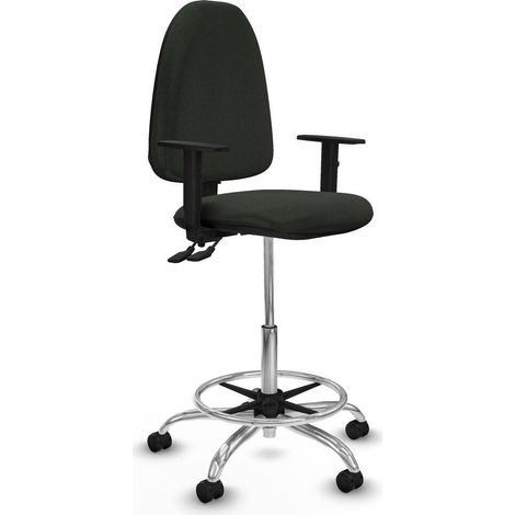 Piqueras y Crespo Bürostuhl Schwarz Höhenverstellbar