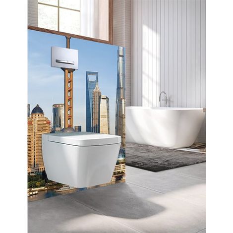 Panneau mural Decofast - Autour du Monde - pour habillage Bâti-support - 1500 x 1200 x 3 mm - City - Lazer (1/2)