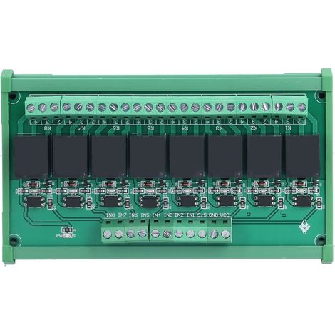 Relay Module 8 Channel High Low Level Optocoupler Isolation SCM PLC Amplifier Board 5V/12V/24V (1/5)