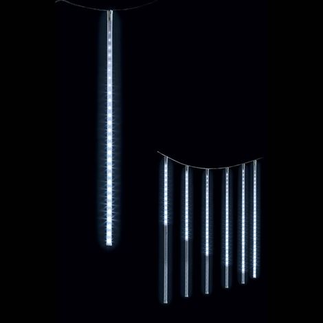 Tenda di facciata illuminata 210 led 7 tubi effetto goccia 6 m bianco freddo esterno - Feeric lights & christmas (1/3)