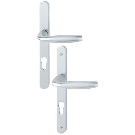Set auf schmaler Platte mit reduzierter Ausladung New York HOPPE 099KH300LMSGL/1810 Edelstahl F9 - Schlüssel i - Mont/Rap/ép.68/77 - 3397875